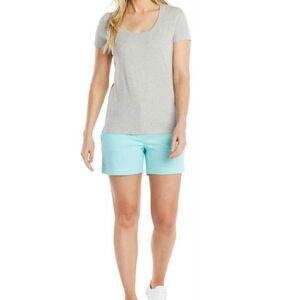 Nautica Comfort Tailored Stretch Cotton Shorts Aruba Blue 16